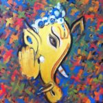 Ganesha in Rangoli