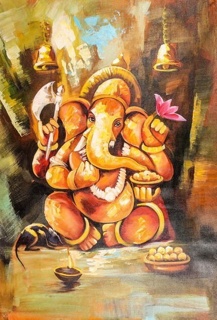 Abstract Ganesha Watercolor by vishalsurvearts on DeviantArt